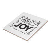 Psalm 126:5 Scripture Typography – Reap in Joy タイル (側面)