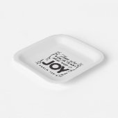 Psalm 126:5 Scripture Typography – Reap in Joy ペーパープレート (傾斜あり)