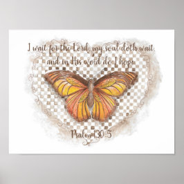 Psalm 130:5 ポスター