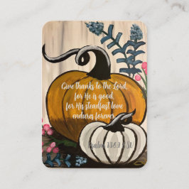 Psalm 136:1感謝与えの聖なる書物、 経典名刺 名刺