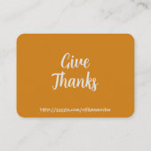 Psalm 136:1感謝与えの聖なる書物、 経典名刺 名刺 (裏面)