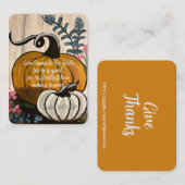 Psalm 136:1感謝与えの聖なる書物、 経典名刺 名刺 (正面/裏面)