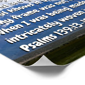Psalm 139:13-15 ポスター (角)