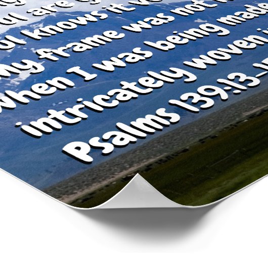 Psalm 139:13-15 ポスター (角)