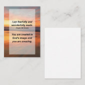 Psalm 139:14私は恐ろしく素晴らしく作られている エンクロージャーカード (正面/裏面)