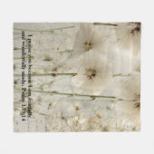 Psalm 139: 14 Fleece Blanket フリースブランケット (正面(横))
