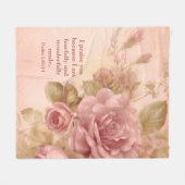 Psalm 139: 14 Fleece Blanket フリースブランケット (正面(横))