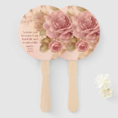 Psalm 139:14 Rose ハンドファン (正面&裏面)