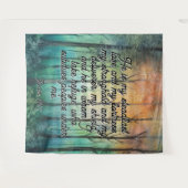 Psalm 144:2 Wedding Backdrop タペストリー (正面(横))