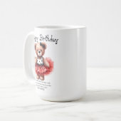 Psalm 149:3 Teddy Ballerina Coffee Mug コーヒーマグカップ (正面左)