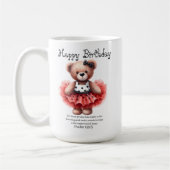 Psalm 149:3 Teddy Ballerina Coffee Mug コーヒーマグカップ (左)