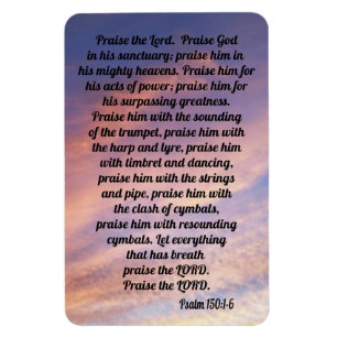 Psalm 150:1-6 マグネット