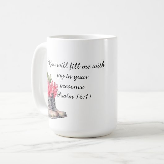 Psalm 16:11 コーヒーマグカップ (正面左)