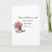 Psalm 16:11 Folded Card カード (正面)