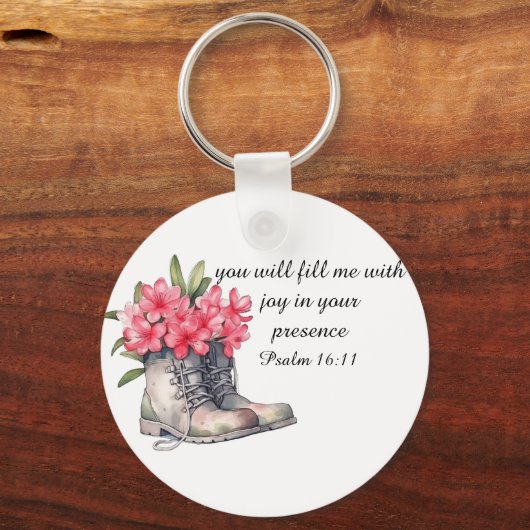 Psalm 16:11 Keychain キーホルダー (裏面)