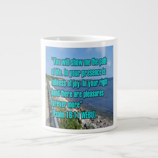 Psalm 16:11 WEBU Mug ジャンボコーヒーマグカップ (正面)
