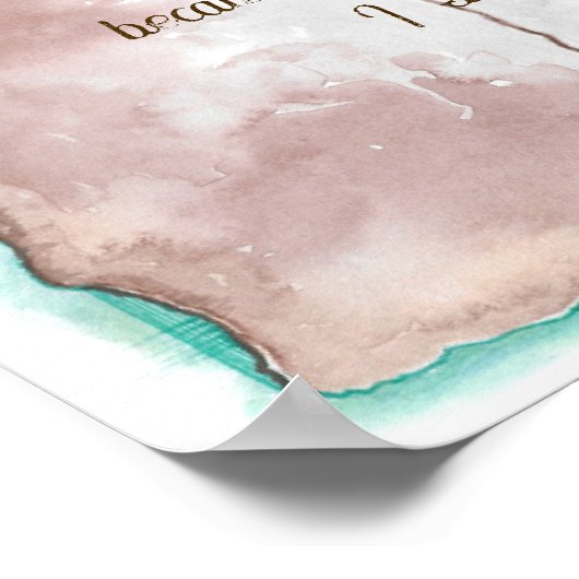 Psalm 16:8 ポスター (角)