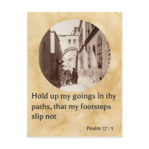 Psalm 17:5、ヴィア・ドロロサの古い写真に掲載