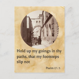 Psalm 17:5、ヴィア・ドロロサの古い写真に掲載 ポストカード