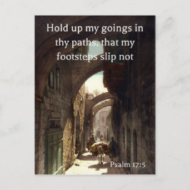 Psalm 17:5、ヴィア・ドロロサの古い写真 ポストカード
