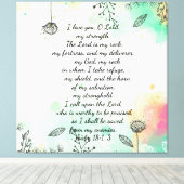 Psalm 18キャンバス印刷 キャンバスプリント (インサイチュ (ウッドフロア))