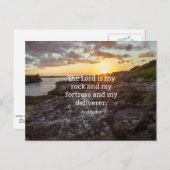 Psalm 18:2、聖なる書物、 経典·バース ポストカード (正面/裏面)