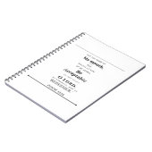 Psalm 19:14スパイラルフォトノートブック ノートブック (左側)