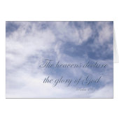 Psalm 19:1 The heavens declare the glory of God (正面横)