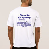 Psalm 19 Astronomy - Total 太陽の Eclipse T-Shirt Tシャツ (裏面)