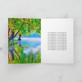 Psalm 1:1-3はキリスト教賛美の挨拶をする男性 カード (内部)