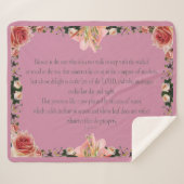 PSALM 1:1-3植物性デザイン, シェルパブランケット (正面(横))