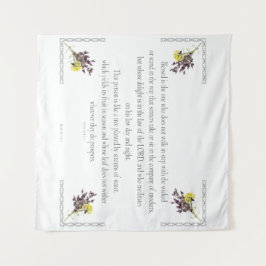 PSALM 1:1-3植物性デザイン, タペストリー