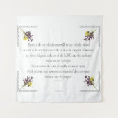 PSALM 1:1-3植物性デザイン, タペストリー (正面)