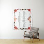 PSALM 1:1-3植物性デザイン, タペストリー (インサイチュ(横))