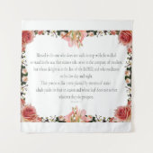 PSALM 1:1-3植物性デザイン, タペストリー (正面)