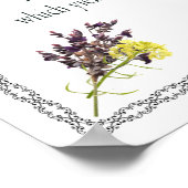 PSALM 1:1-3植物性デザイン, ポスター (角)