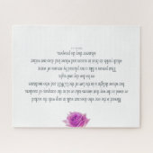 PSALM 1:1-3紫色の花 ジグソーパズル (横)