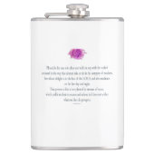 PSALM 1:1-3紫色の花 フラスク (正面)