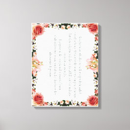 PSALM 1:1-3 Botanic Design, キャンバスプリント