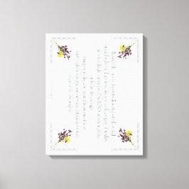 PSALM 1:1-3 Botanic Design, キャンバスプリント