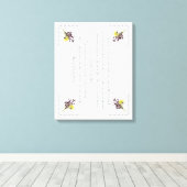 PSALM 1:1-3 Botanic Design, キャンバスプリント (インサイチュ (ウッドフロア))