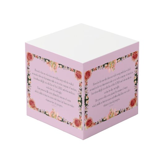 PSALM 1:1-3 Botanic Design, フォトキューブ (正面アングル)