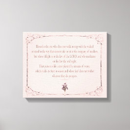 Psalm 1-1-3, Do Not Walk in Step with Sinners, キャンバスプリント