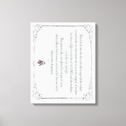 Psalm 1-1-3, Do Not Walk in Step with Sinners, キャンバスプリント (正面)