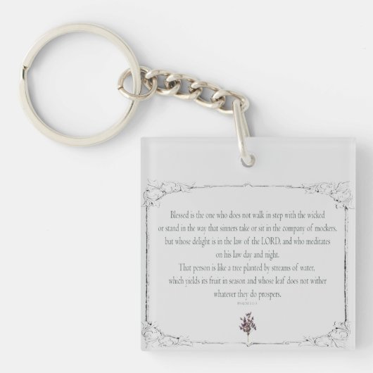 Psalm 1-1-3, Do Not Walk in Step with Sinners, キーホルダー (正面)
