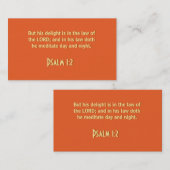 Psalm 1:2名刺 名刺 (正面/裏面)