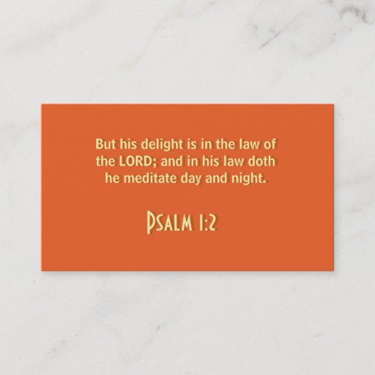 Psalm 1:2名刺 名刺 (正面)