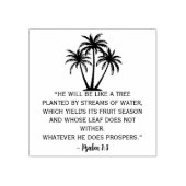 Psalm 1:3 Palm Tree ラバースタンプ (インプリント)