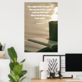 Psalm 1 Bible Study ポスター (ホームオフィス)