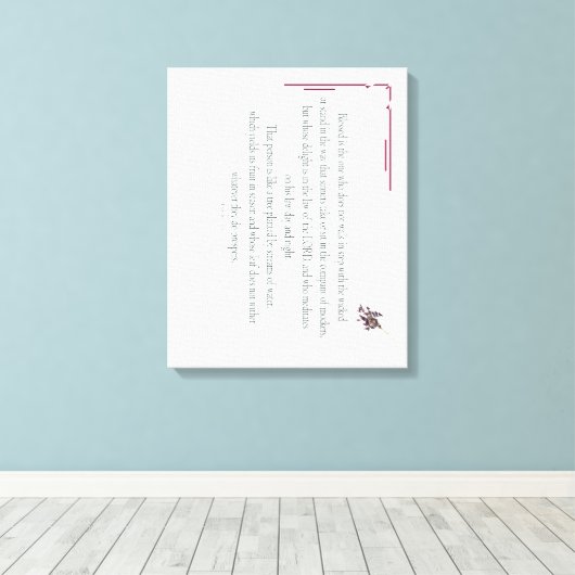 PSALM 1, does not walk in step with the wicked キャンバスプリント (インサイチュ (ウッドフロア))